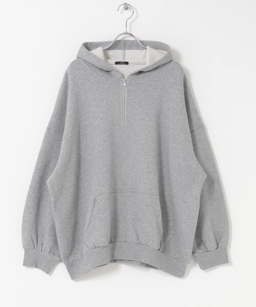 ITEMS URBANRESEARCH（アイテムズ アーバンリサーチ）の「ハイヒートコットンハーフジップスウェット（パーカー・レディース・BEG/GRY/BLK・Free）」の16枚目の写真