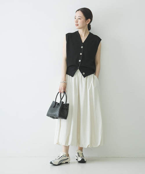 URBAN RESEARCH（アーバンリサーチ）の「バルーンギャザースカート（スカート・レディース・OFF WHITE/BLACK/NAVY・Free）」の10枚目の写真
