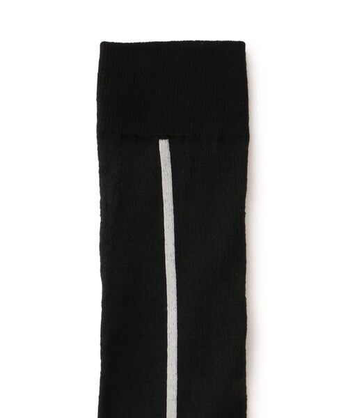 ROPE'（ロペ）の「シースルーラインソックス（ソックス/靴下・レディース・ブラック/ホワイト・F）」の6枚目の写真