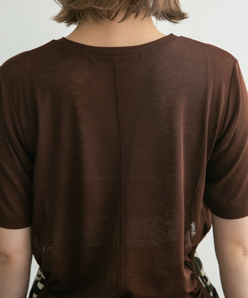 KBF(ケイビーエフ)の「サイドオープンカットソー(Tシャツ/カットソー・レディース・BLUE/L.GREEN/BROWN・one)」の16枚目の写真