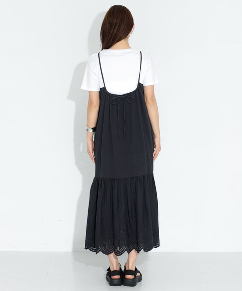 URBAN RESEARCH Sonny Label（アーバンリサーチサニーレーベル）の「シフリーコットンキャミワンピース（ワンピース・レディース・ブラウン/ブラック/オフ・FREE）」の14枚目の写真