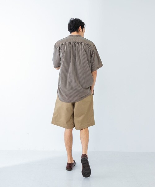 URBAN RESEARCH（アーバンリサーチ）の「PRINT BAND COLLAR SHIRTS（シャツ/ブラウス・メンズ・BLK×BEG/BLK×WHT/NVY×BRN・M/L）」の14枚目の写真