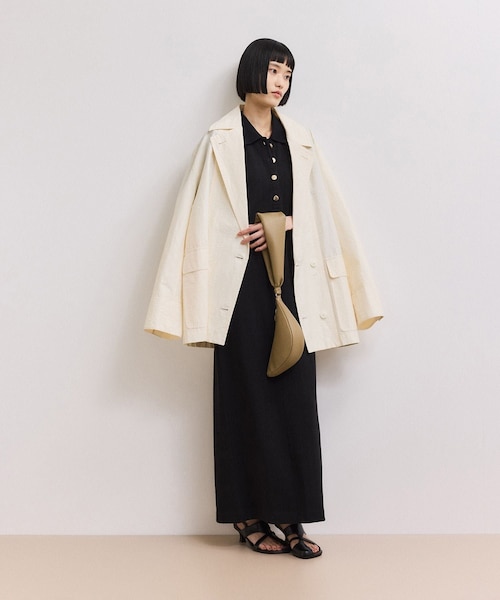 ADAM ET ROPE'(アダムエロペ)の「【WEB限定】ハーフスリーブポロシャツワンピース(ワンピース・レディース・ブラック/チャコール/ネイビー系/レッド・M/S)」の19枚目の写真