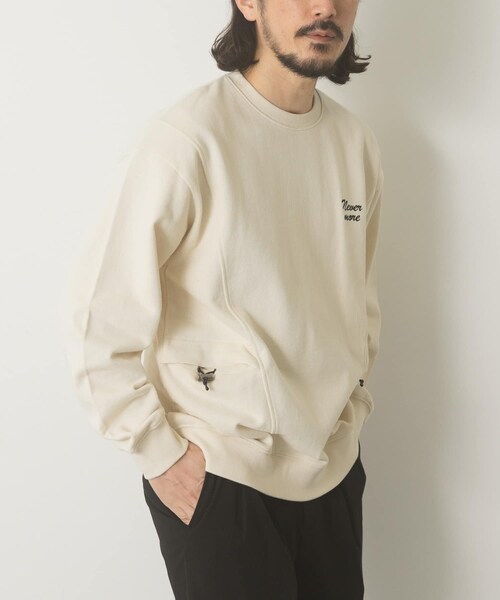 ITEMS URBANRESEARCH（アイテムズ アーバンリサーチ）の「サイドストレージ裏毛スウェットtops（スウェット・メンズ・OFF/GRY/NVY/BLK・M/L）」の10枚目の写真
