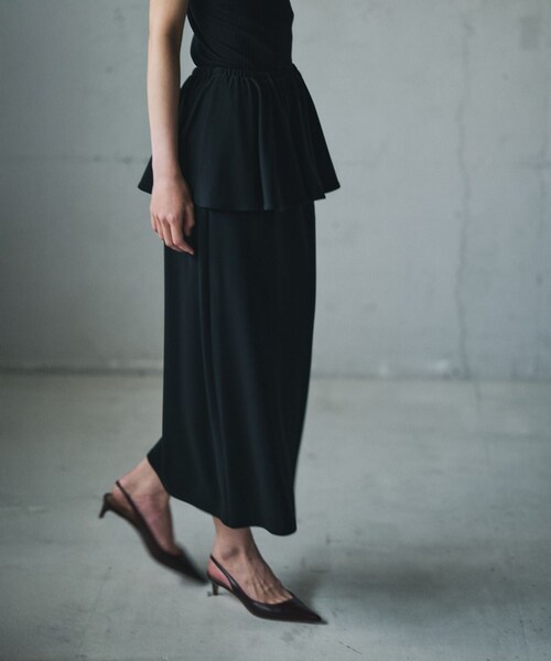 ROPE'(ロペ)の「【一部店舗限定】【REALM(レルム)】PEPLUM SKIRT|スカート(スカート・レディース・ブラック・38)」の16枚目の写真