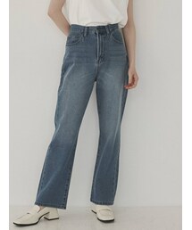 COTORICA | デニムストレートパンツ(COTTON100％)(デニムパンツ)