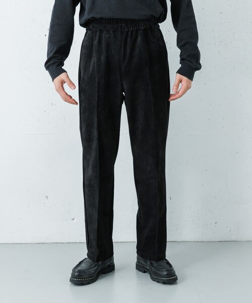 URBAN RESEARCH(アーバンリサーチ)の「semoh Suede Pants(その他パンツ・メンズ・BLACK・1/2)」の4枚目の写真