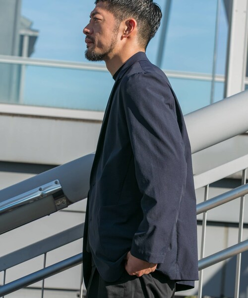 URBAN RESEARCH ROSSO（アーバンリサーチロッソ）の「『セットアップ対応』MARUI ORIMONO　3H DryFabricストレッチジャケット（テーラードジャケット・メンズ・NAVY/BLACK・M/L/XL）」の14枚目の写真