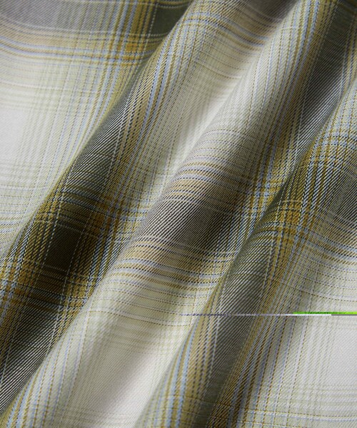 Saturdays NYC(サタデーズ ニューヨークシティ )の「Marco Plaid Ls Shirt(シャツ/ブラウス・メンズ・ベージュ/ダークグリーン・L/M/S/XL/XS)」の16枚目の写真