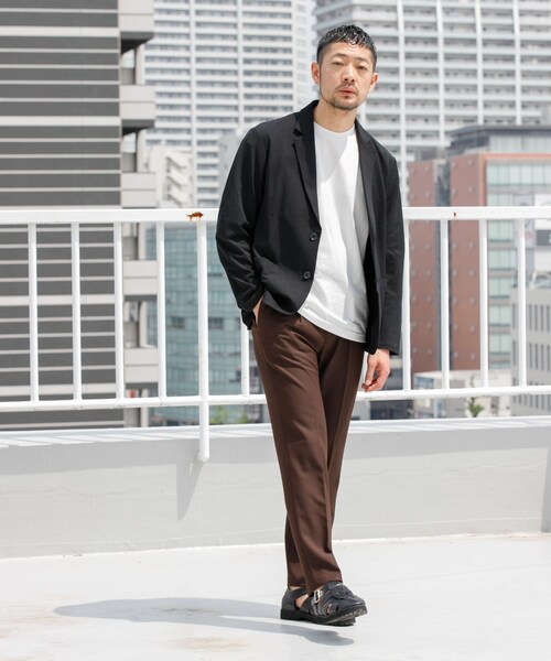 URBAN RESEARCH ROSSO（アーバンリサーチロッソ）の「『WEB限定』『セットアップ対応/XLサイズあり』コンフォータブルドライジャケット（テーラードジャケット・メンズ・NAVY/CHARCOAL/BLACK・S/M/L/XL）」の9枚目の写真