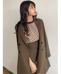 MURUA | ディープスリットロングジャケット【セットアップ着用可能】(テーラードジャケット)