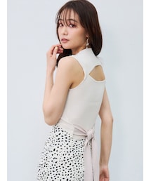 MERCURYDUO | 2WAYスリットリボンコンパクトニット(ニット/セーター)