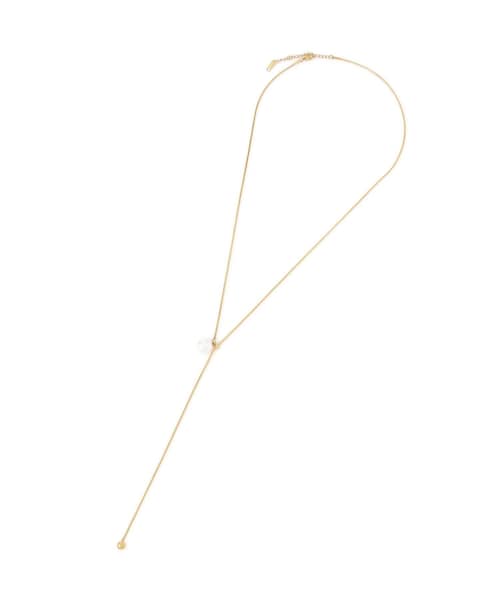 ROPE' PICNIC(ロペピクニック)の「ステンレスビッグパールスライドY字ネックレス(ネックレス・レディース・ゴールド/シルバー・F)」の9枚目の写真