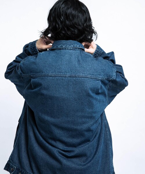 EKAL（エカル）の「デニムカバーオール（カバーオール・メンズ・ブルー・M/L）」の13枚目の写真