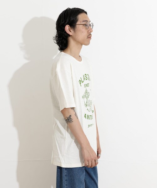 THE GOODLAND MARKET（ザグッドランドマーケット）の「SURFRIDER FOUNDATION　SFJxGOHEMP Message T-Shirts（Tシャツ/カットソー・メンズ・off・S/M/L/XL）」の4枚目の写真