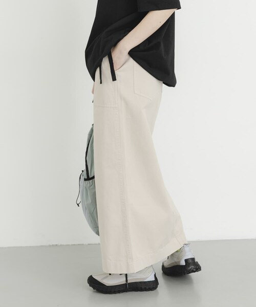 EKAL（エカル）の「GRAMICCI　LONG BAKER SKIRT（スカート・レディース・SAND PG/BLACK・S/M）」の15枚目の写真
