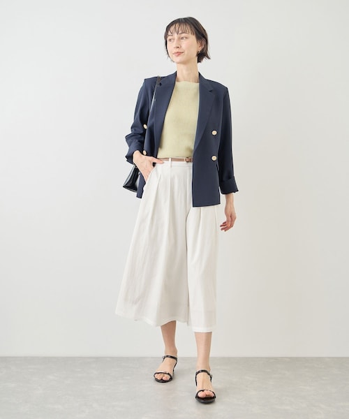ROPE' PICNIC（ロペピクニック）の「ホワイトレーヨンナイロンガウチョパンツ（スラックス・レディース・ホワイト・L/M/S）」の14枚目の写真