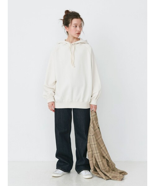 Ungrid（アングリッド）の「ハイウエストルーズストレートデニム（デニムパンツ・レディース・インディゴ/ブルー・24ｲﾝﾁ/25ｲﾝﾁ/26ｲﾝﾁ）」の14枚目の写真