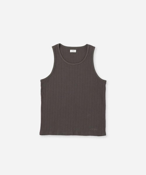 Saturdays NYC(サタデーズ ニューヨークシティ )の「Venice Rib Tank(タンクトップ・レディース・ブラック/チャコール/キナリ・L/M/S/XL)」の9枚目の写真
