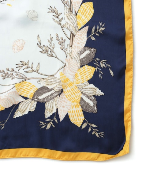 VIS（ビス）の「アソート柄スカーフ 90cm（バンダナ/スカーフ・レディース・ベージュ系/ネイビー系・F）」の12枚目の写真