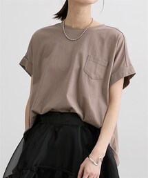 nissen | 綿１００％　ゆるシルエット胸ポケット付Ｔシャツ【改良しました！】(Tシャツ/カットソー)