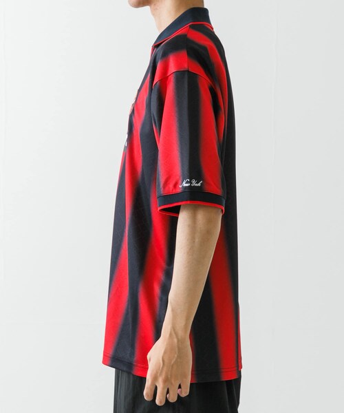 URBAN RESEARCH（アーバンリサーチ）の「LOTTO　FADE STRIPE GAME SHIRTS（Tシャツ/カットソー・メンズ・WHT×BLK/RED×BLK・M/L/XL）」の13枚目の写真
