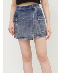 MURUA | ラップ風ミニスカート【セット販売対象】(スカート)