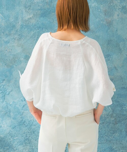 URBAN RESEARCH ROSSO（アーバンリサーチロッソ）の「リボンスリーブプルオーバー（シャツ/ブラウス・レディース・L/MINT/SHELL WT/PINK/D/NAVY・FREE）」の8枚目の写真