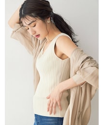 dazzlin | リブ2WAYタンクニット(タンクトップ)