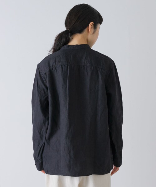 かぐれ（カグレ）の「MITTAN　和紙大麻シャツ（シャツ/ブラウス・レディース・白/墨黒・2）」の11枚目の写真