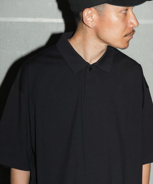 URBAN RESEARCH(アーバンリサーチ)の「Wide Dad BREEZY TECH ポロシャツ(ポロシャツ・メンズ・D.NAVY/BLACK・1/2)」の5枚目の写真