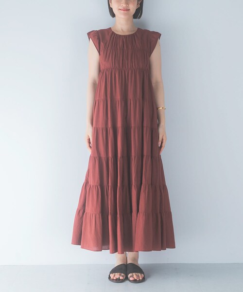 URBAN RESEARCH ROSSO（アーバンリサーチロッソ）の「インドコットンティアードワンピース（ワンピース・レディース・BLUE/BROWN/BLACK・Free）」の19枚目の写真