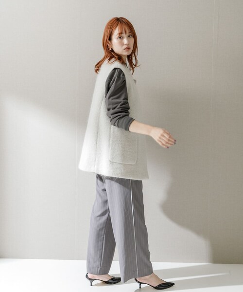 URBAN RESEARCH ROSSO（アーバンリサーチロッソ）の「ピンストライプイージーパンツ（その他パンツ・レディース・L.BEIGE/CHARCOAL・FREE）」の14枚目の写真