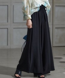 nissen | 大きいサイズワイドフレアパンツ（ゆったりヒップ）miclat(パンツ)