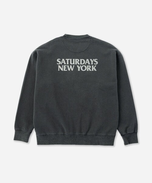 Saturdays NYC(サタデーズ ニューヨークシティ )の「Ari Relaxed Ozone Washed Sweatshirt(スウェット・レディース・スミクロ/ネイビー・L/M/S/XL)」の5枚目の写真