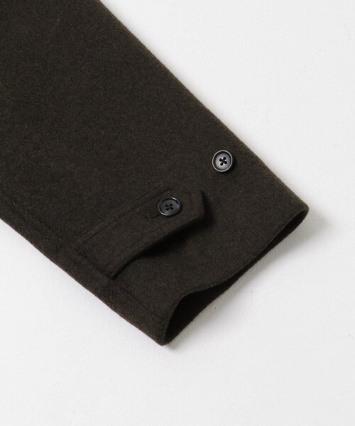 URBAN RESEARCH（アーバンリサーチ）の「WOOL BAL COLLAR COAT（ステンカラーコート・メンズ・KHAKI/BROWN/NAVY/BROWN CH・S/M/L）」の17枚目の写真