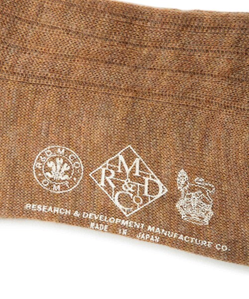 ADAM ET ROPE'(アダムエロペ)の「【R&D.M.Co-OLDMAN'S TAILOR】SOCKS(ソックス/靴下・レディース・オフホワイト/キャメル/オリーブ・F)」の12枚目の写真
