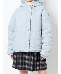 merry jenny | フリルキルティングフードジャケット(その他アウター)