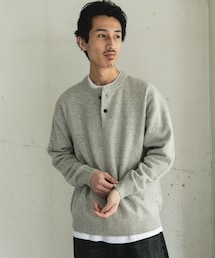 URBAN RESEARCH DOORS | ハミルトンウールヘンリーネックニット(ニット/セーター)