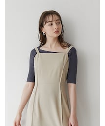 LAGUNAMOON | アシンメトリーネックラインニットプルオーバー(ニット/セーター)