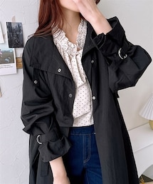 nissen | スタンドカラースプリングコート(ステンカラーコート)