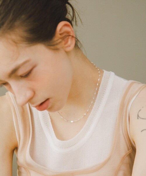 URBAN RESEARCH（アーバンリサーチ）の「decor『デコール』　ECLAIR CHAIN NECKLACE（ネックレス・レディース・SILVER・-）」の3枚目の写真