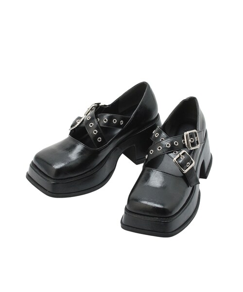 jouetie（ジュエティ）の「プラットフォームバレエシューズ（バレエシューズ・レディース・ブラック/シルバー・M/L）」の5枚目の写真