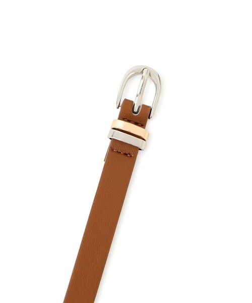 ROPE' PICNIC(ロペピクニック)の「14mmメッキコンビベルト(ベルト・レディース・ブラック/ブラウン系・F)」の8枚目の写真