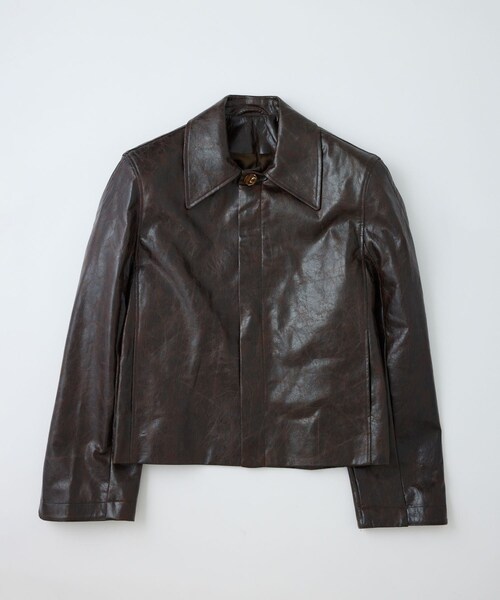 ADAM ET ROPE'（アダムエロペ）の「【sefr】 KEANE JACKET MEN（ライダースジャケット・メンズ・ダークブラウン・M）」の2枚目の写真