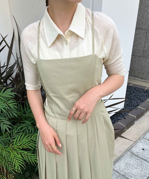 KBF(ケイビーエフ)の「ジャガードポロカーディガン(カーディガン/ボレロ・レディース・CHARCOAL/IVORY/BLUE・one)」の1枚目の写真