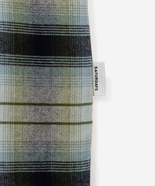 Saturdays NYC（サタデーズ ニューヨークシティ ）の「Marco Vintage Check LS Open Collar Shirt（シャツ/ブラウス・レディース・キナリ/ブルー・L/M/S/XL）」の18枚目の写真