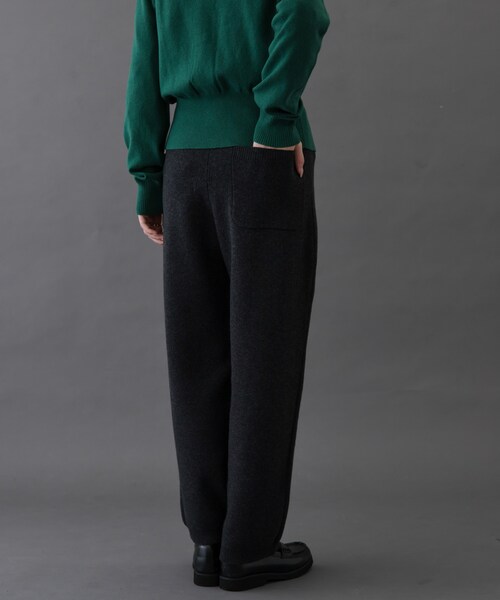 URBAN RESEARCH DOORS(アーバンリサーチドアーズ)の「FORK&SPOON コットンウールニットパンツ(その他パンツ・レディース・CHARCOAL/BROWN・1/2)」の5枚目の写真