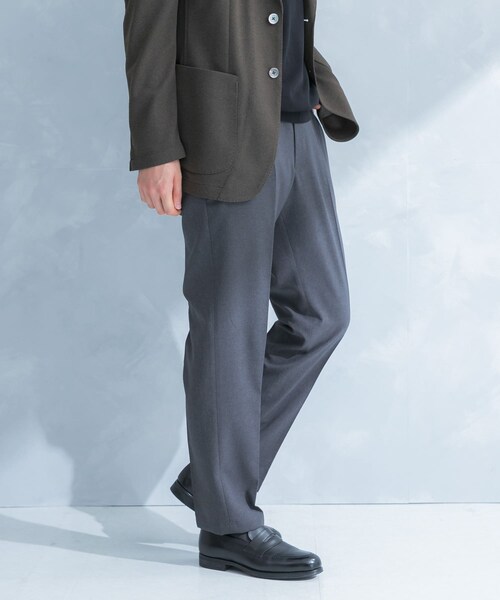 URBAN RESEARCH DOORS(アーバンリサーチドアーズ)の「LIFE STYLE TAILOR リネンライクコンフォータブルパンツ(スラックス・メンズ・BLUE NAVY/GRAY/OLV BROWN・S/M/L/XL)」の6枚目の写真