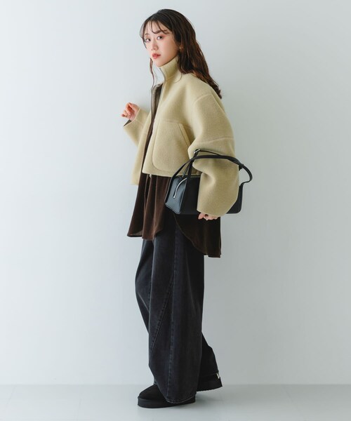 RODE SKO（ロデスコ）の「センターラインボストンバッグ（ボストンバッグ・レディース・BLACK/BEIGE・One）」の8枚目の写真